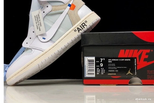 1 100  White Retro High AQ0818 Jordan O-W Air AQ0818-100 1027